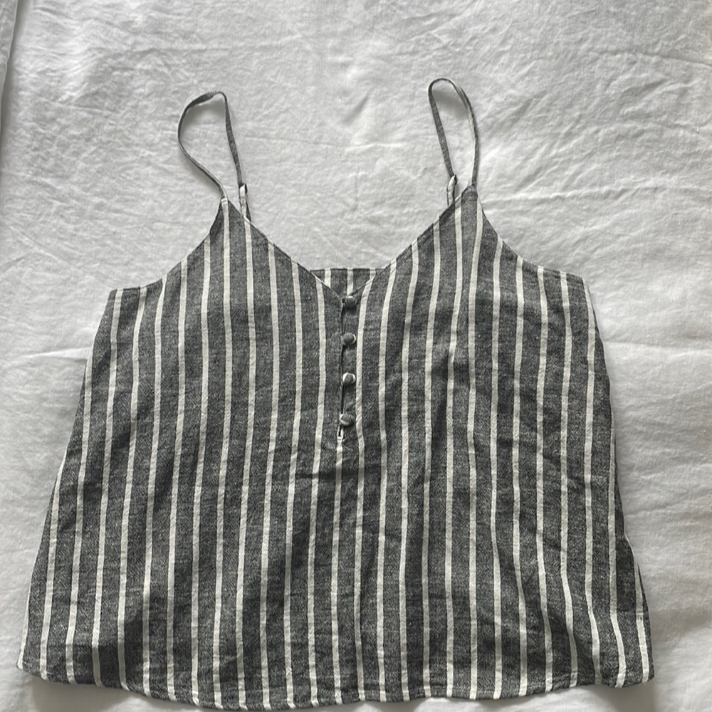 Nordstrom blue and white striped tank, SM